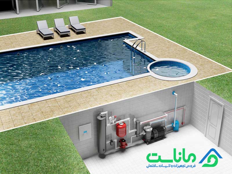 تجهیزات تصفیه خانه استخر - ساخت استخر خانگی