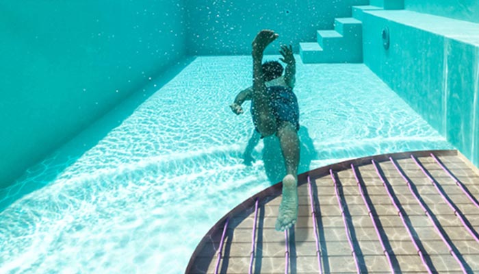 گرمایش کف استخر