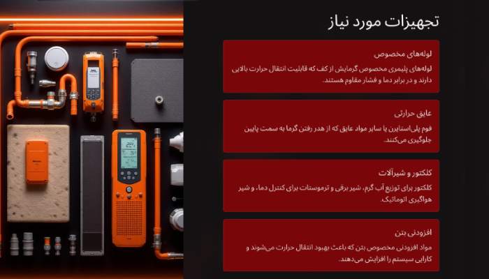 تجهیزات گرمایش از کف