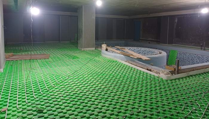 گرمایش از کف جکوزی