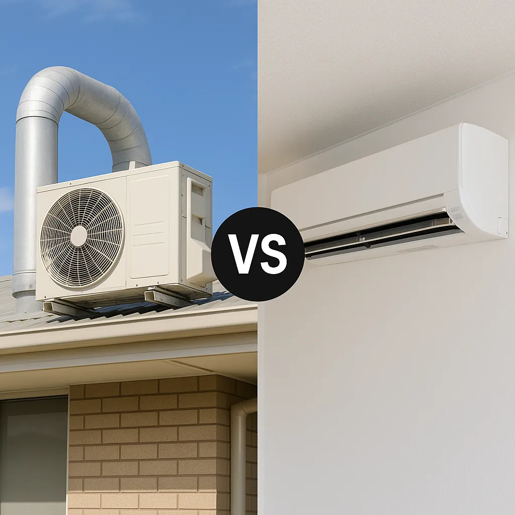 مقایسه کولرگازی و داکت اسپلیت